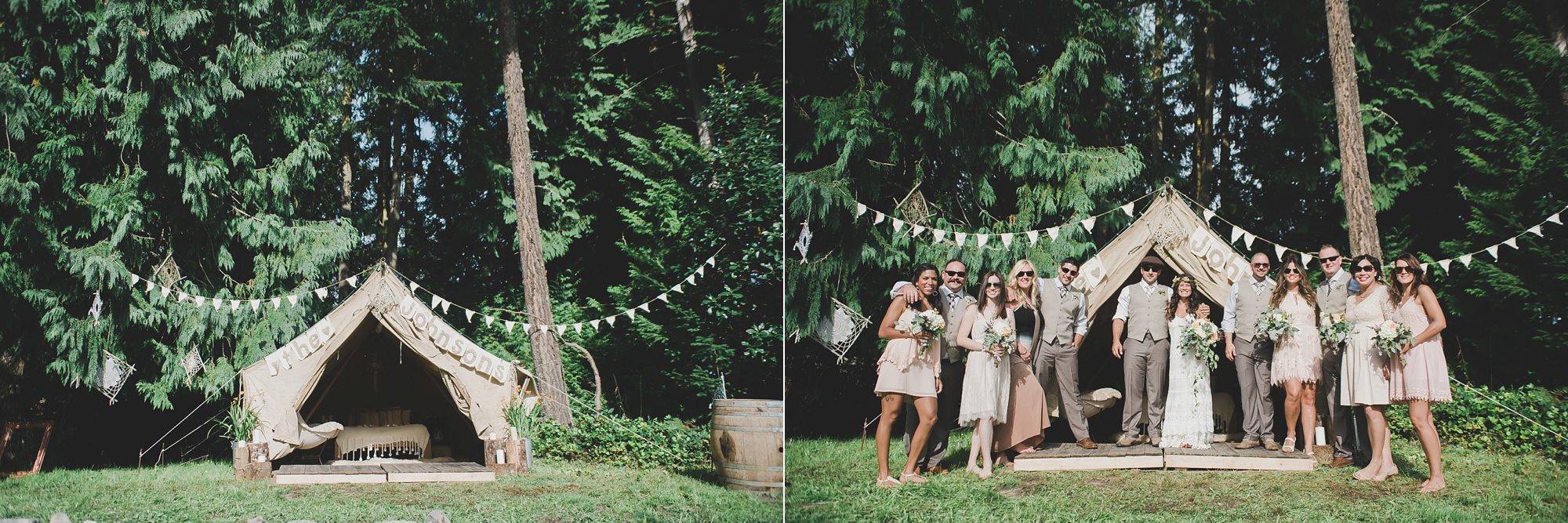 boho-forest-wedding-bridal-party-rustic-tent
