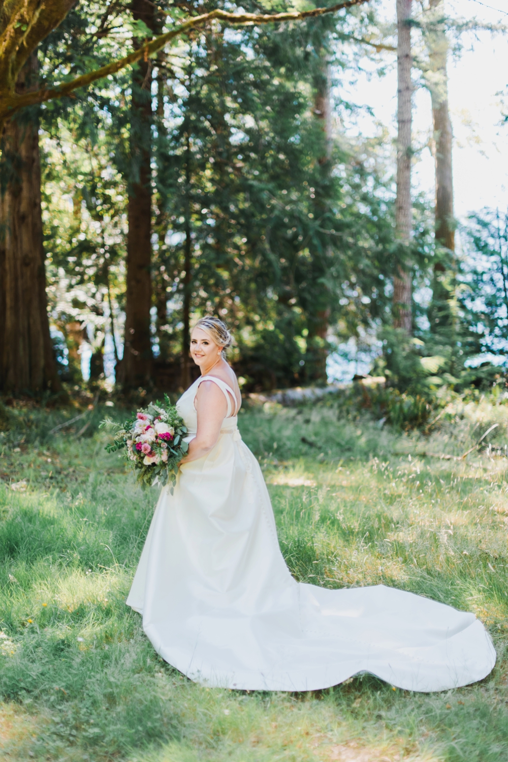 Lake Crescent Wedding Bride