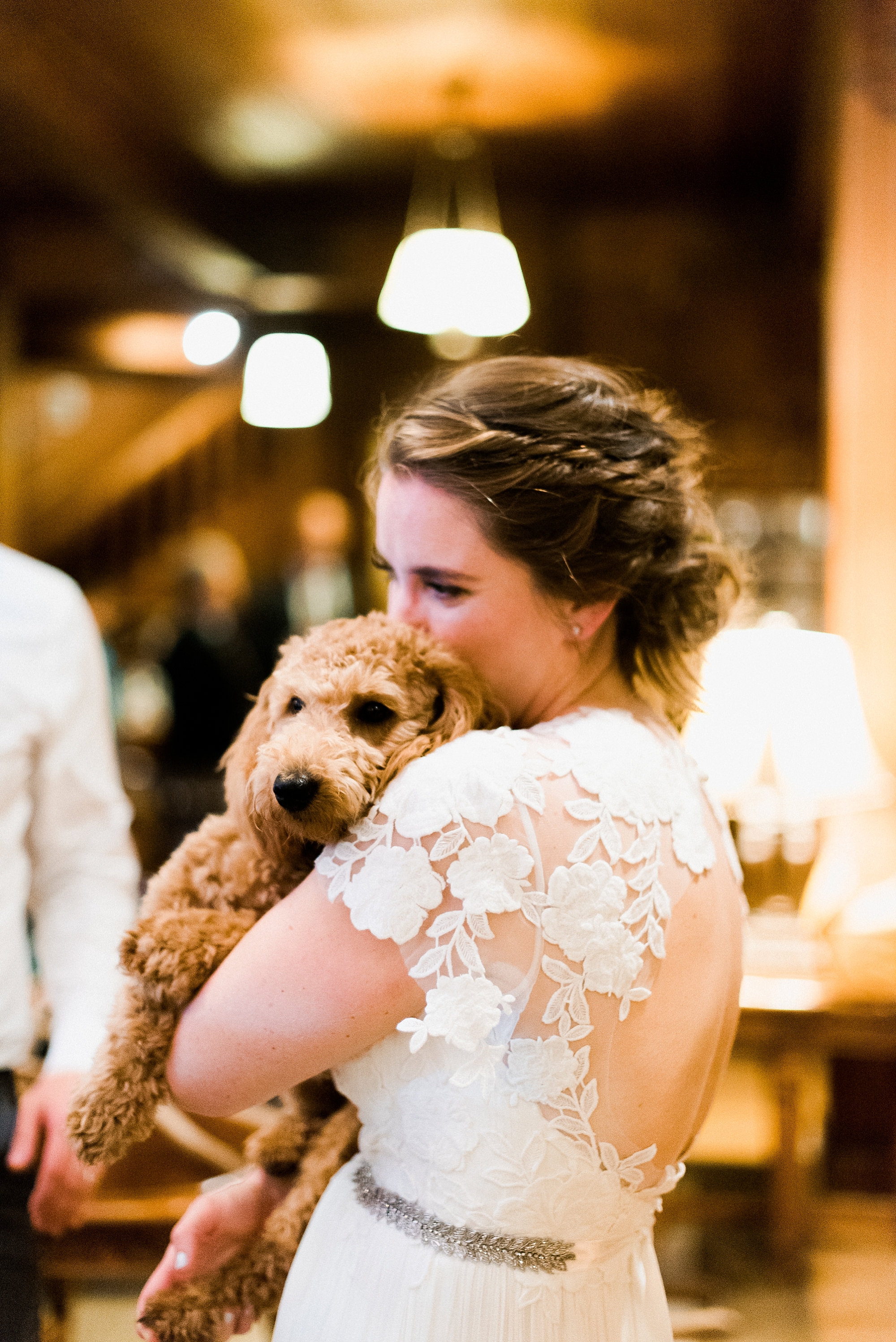 Lake Quinault Lodge Bride with Dog