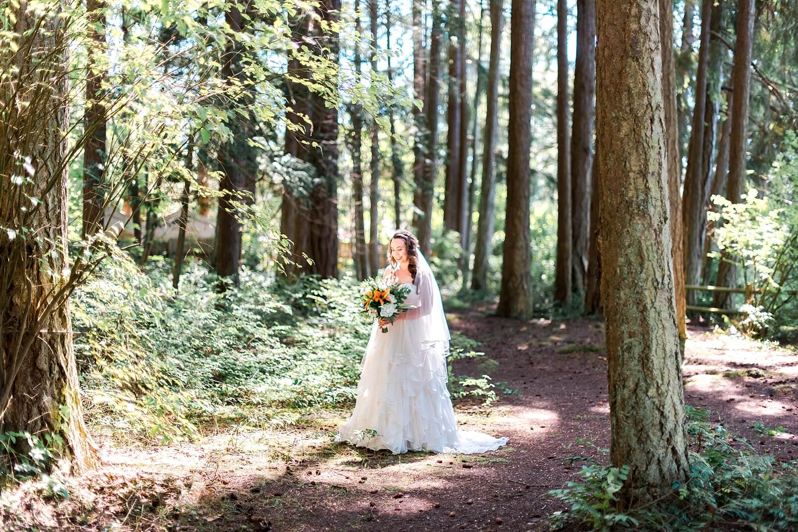 Bride at Kitsap Memorial State Park