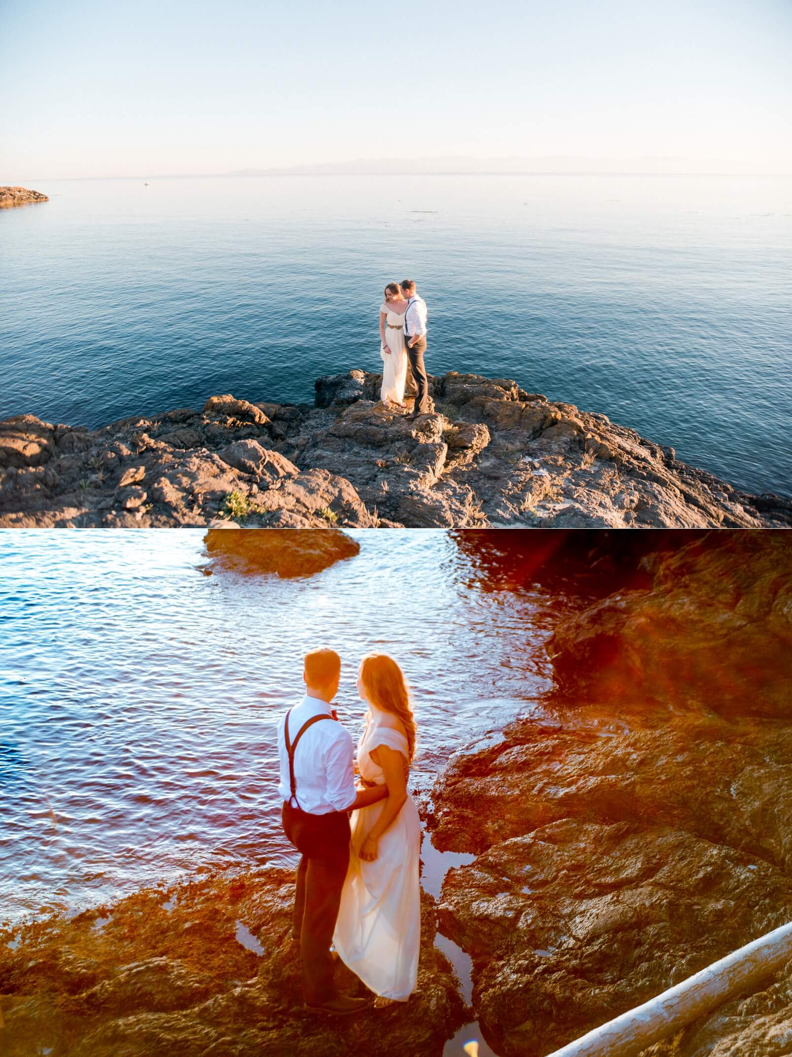 San Juan Island Wedding Bride and Groom