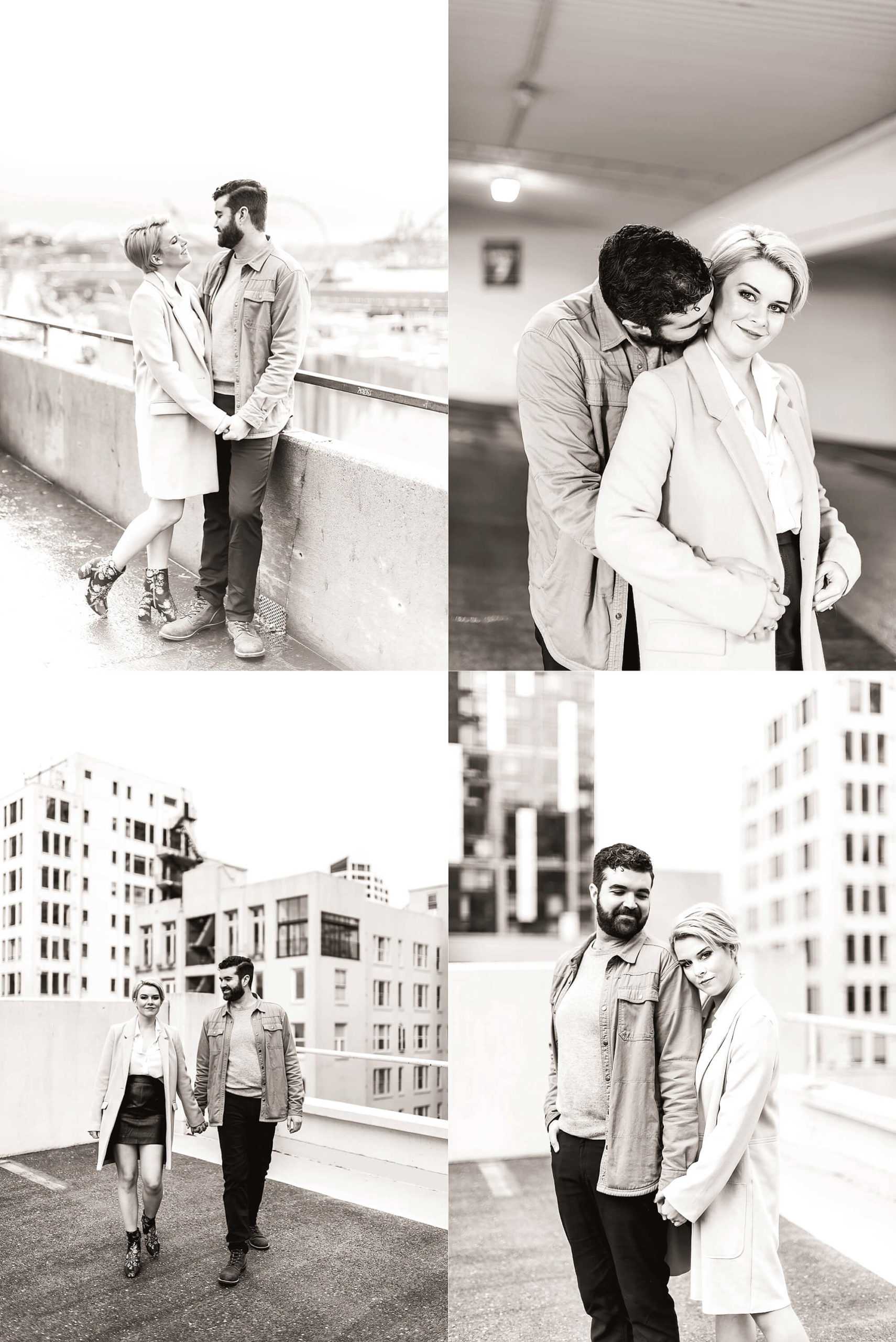 Seattle Rooftop Engagement Session