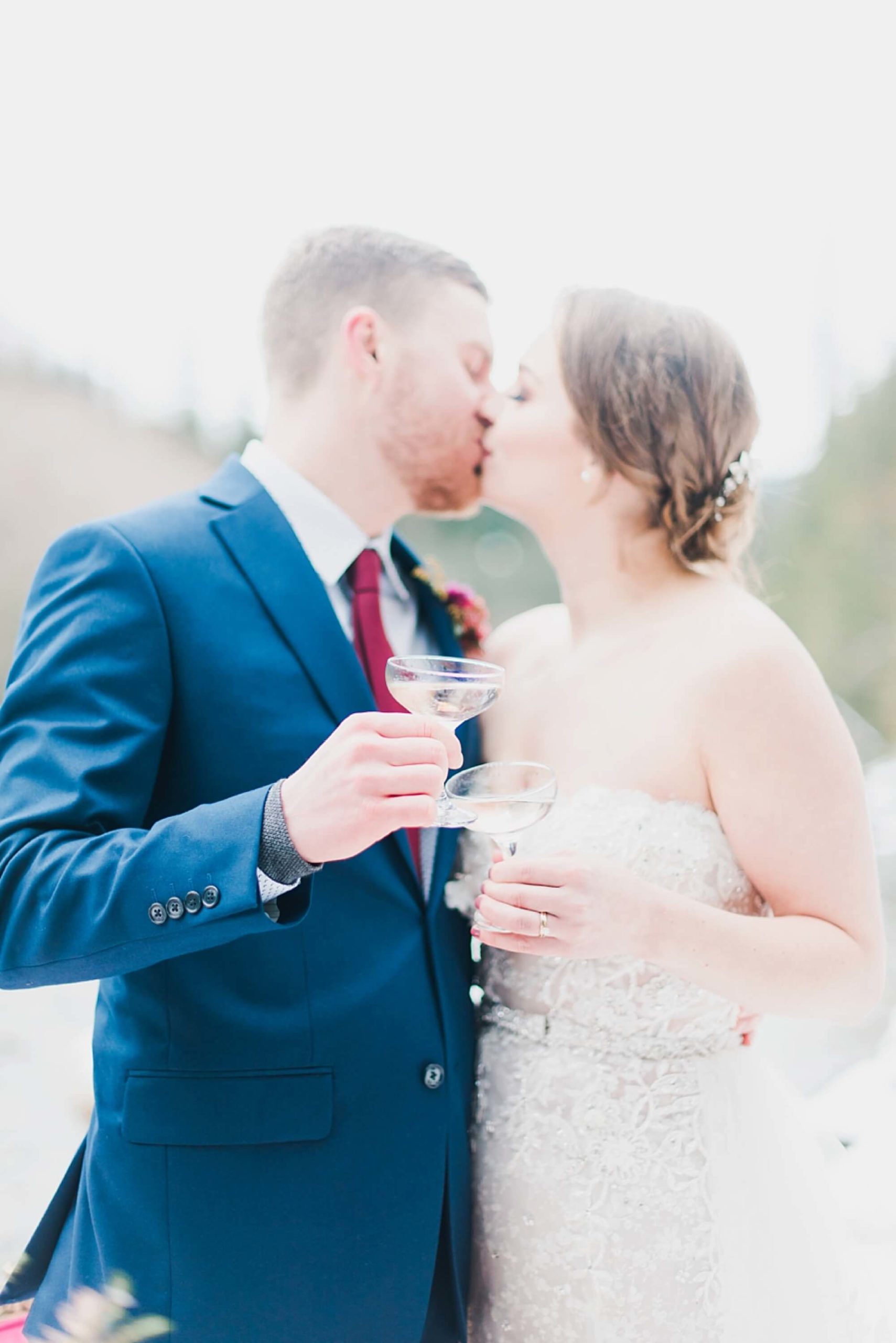 Seattle elopement at Snoqualmie Bride and Groom