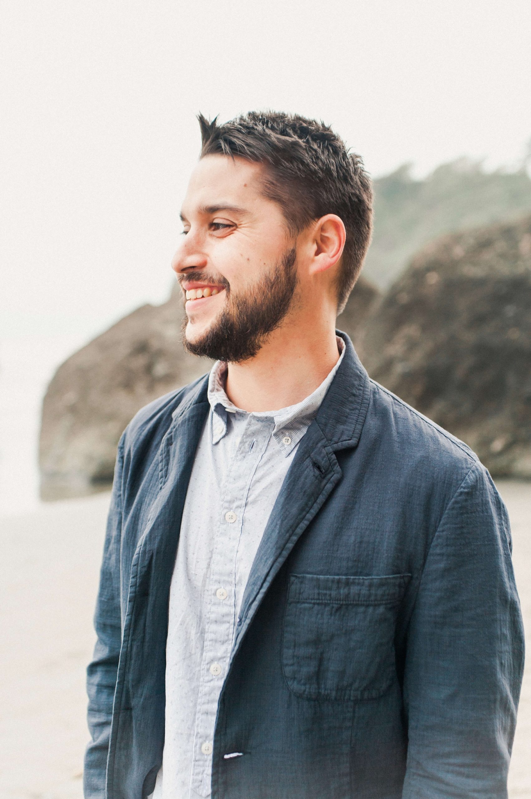 Groom at Ruby Beach