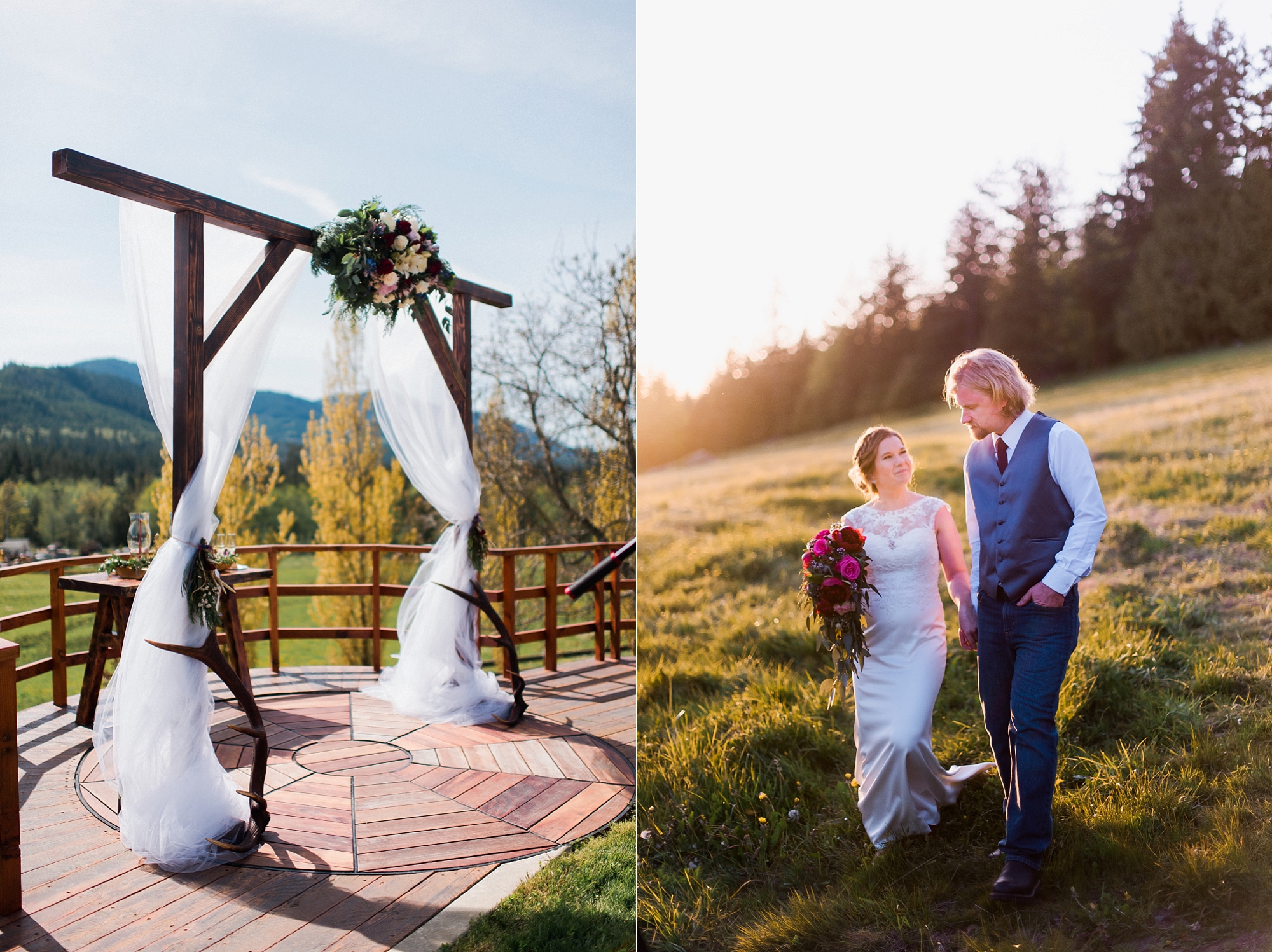 Mountain View Venue Port Angeles Bride and Groom
