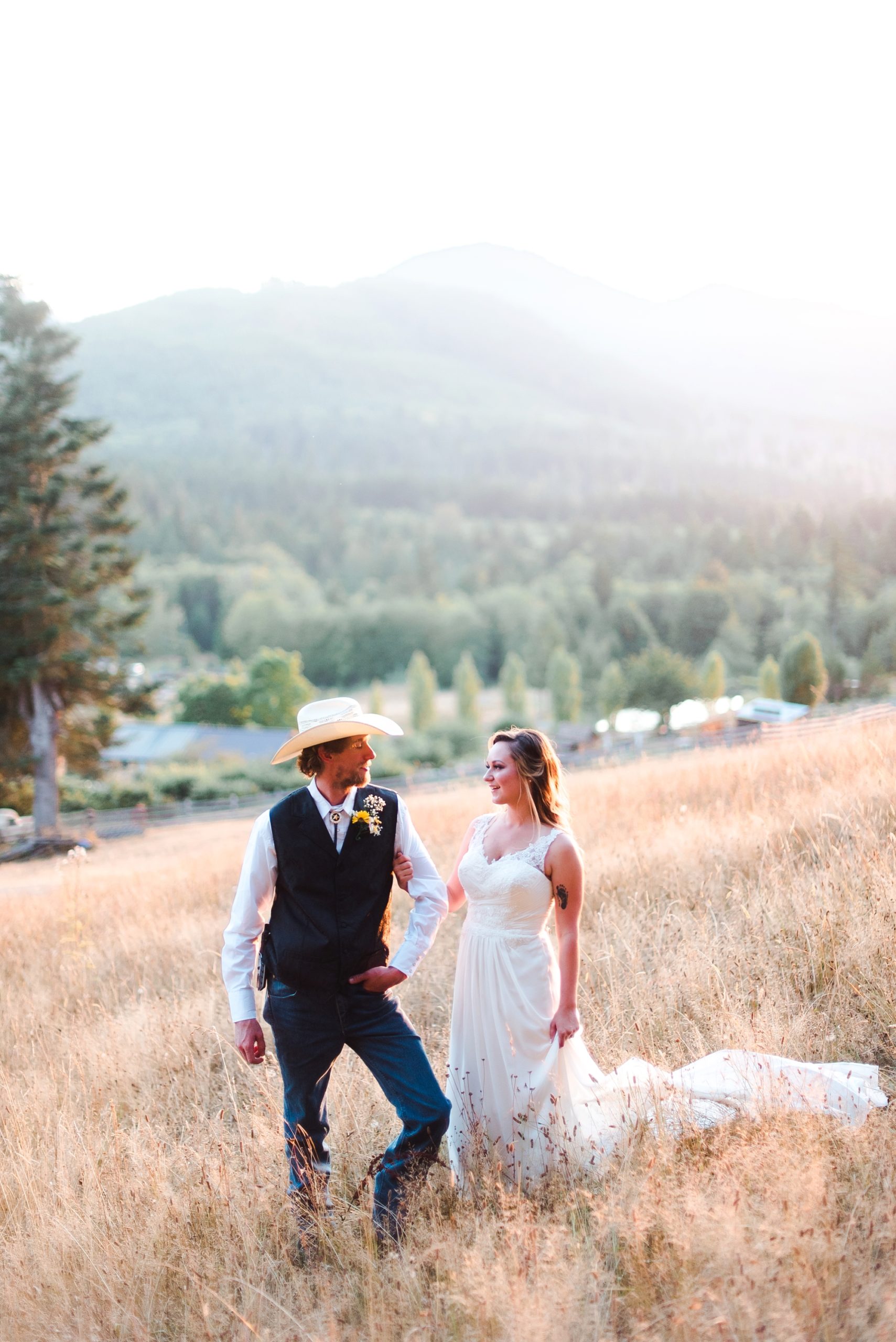 Mountain View Venue Wedding Bride and Groom