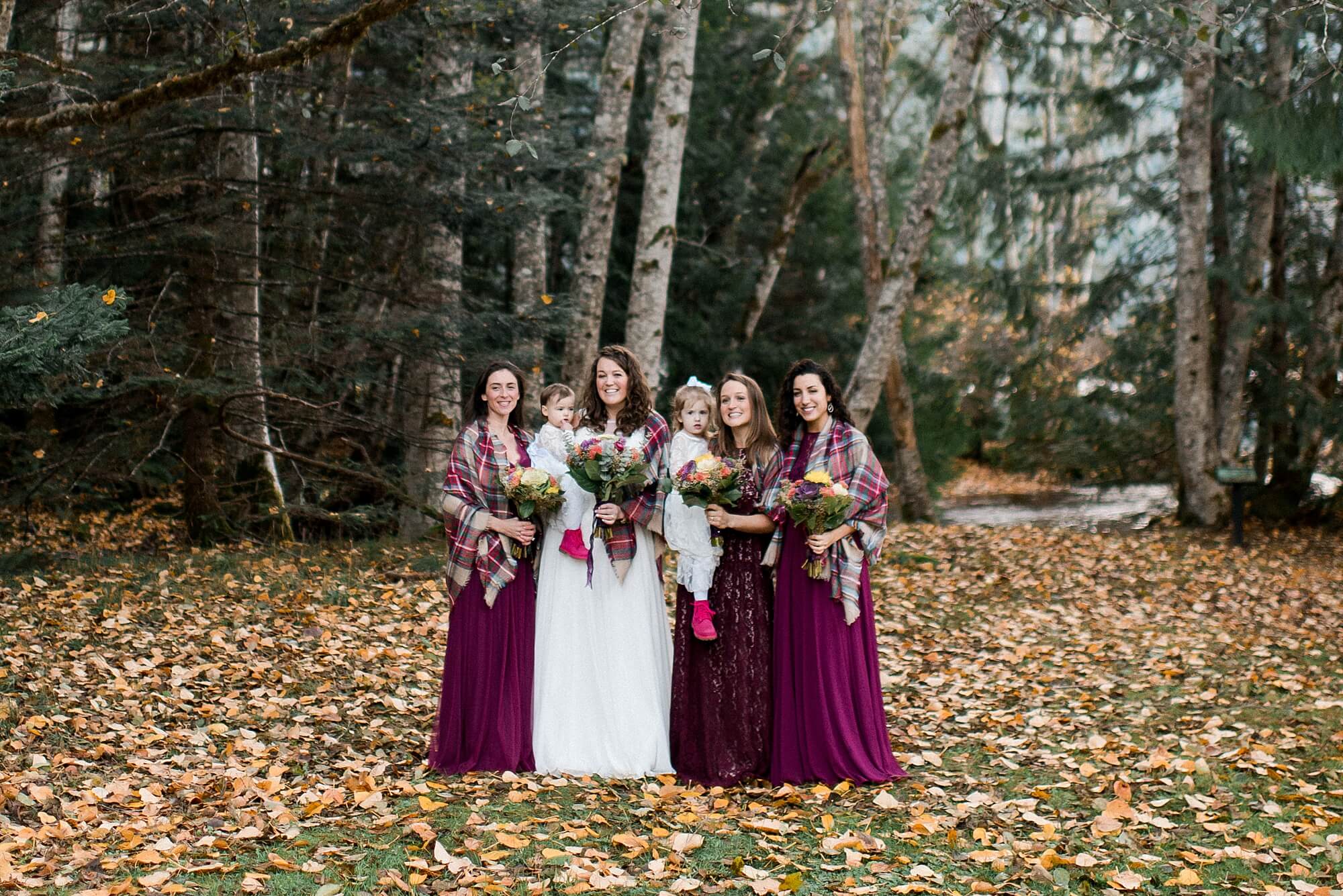 Fall Lake Crescent Bridesmaids