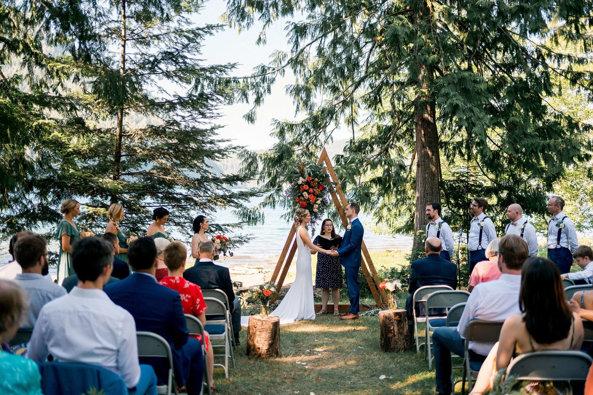 NatureBridge Wedding ceremony under the trees