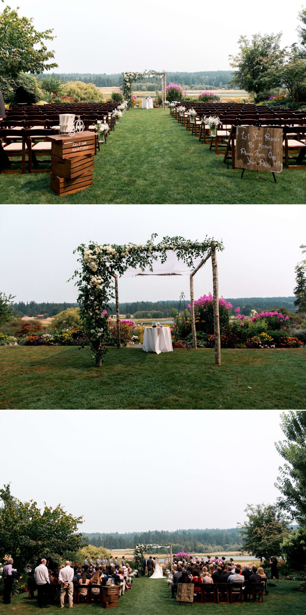 Fireseed catering wedding outdoor ceremony decor