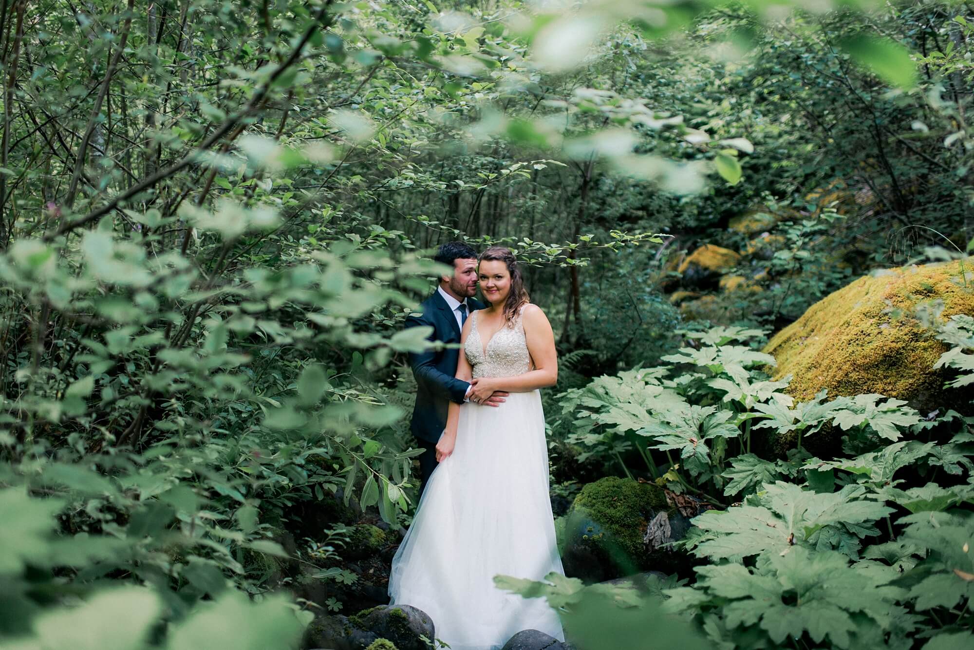 Bride and Groom in the Hoh Rainforest