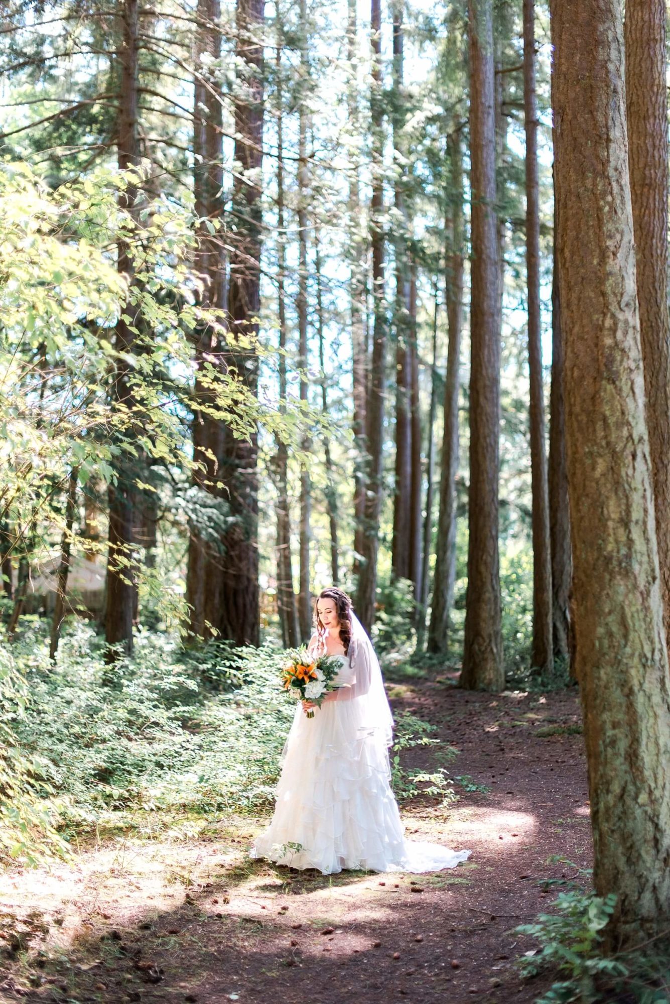 Kitsap County wedding in the forest
