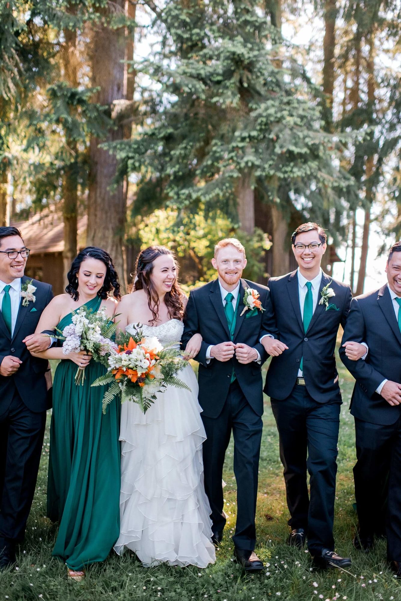 Kitsap County wedding in the forest