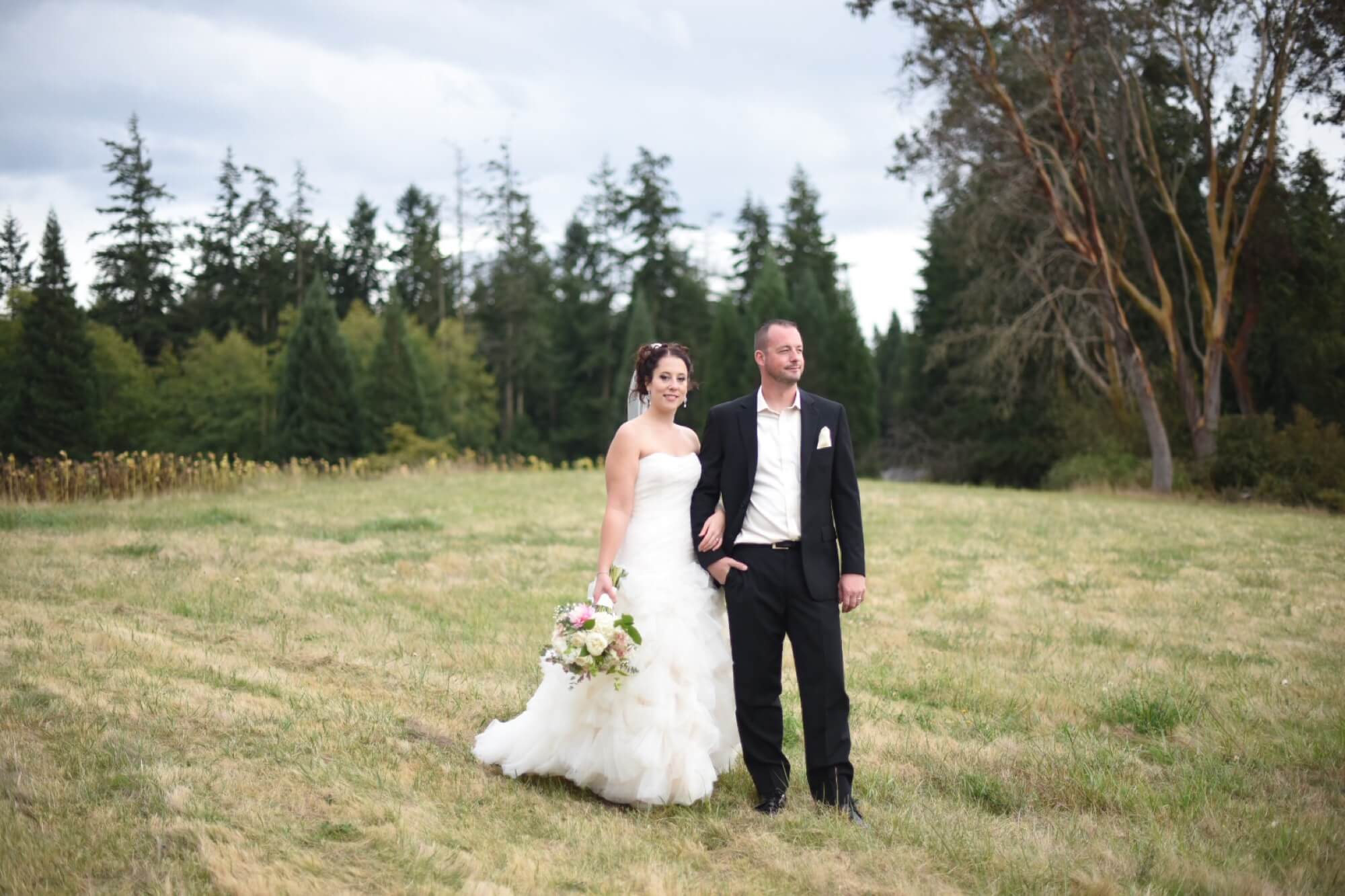 Bride and Groom in Port Townsend