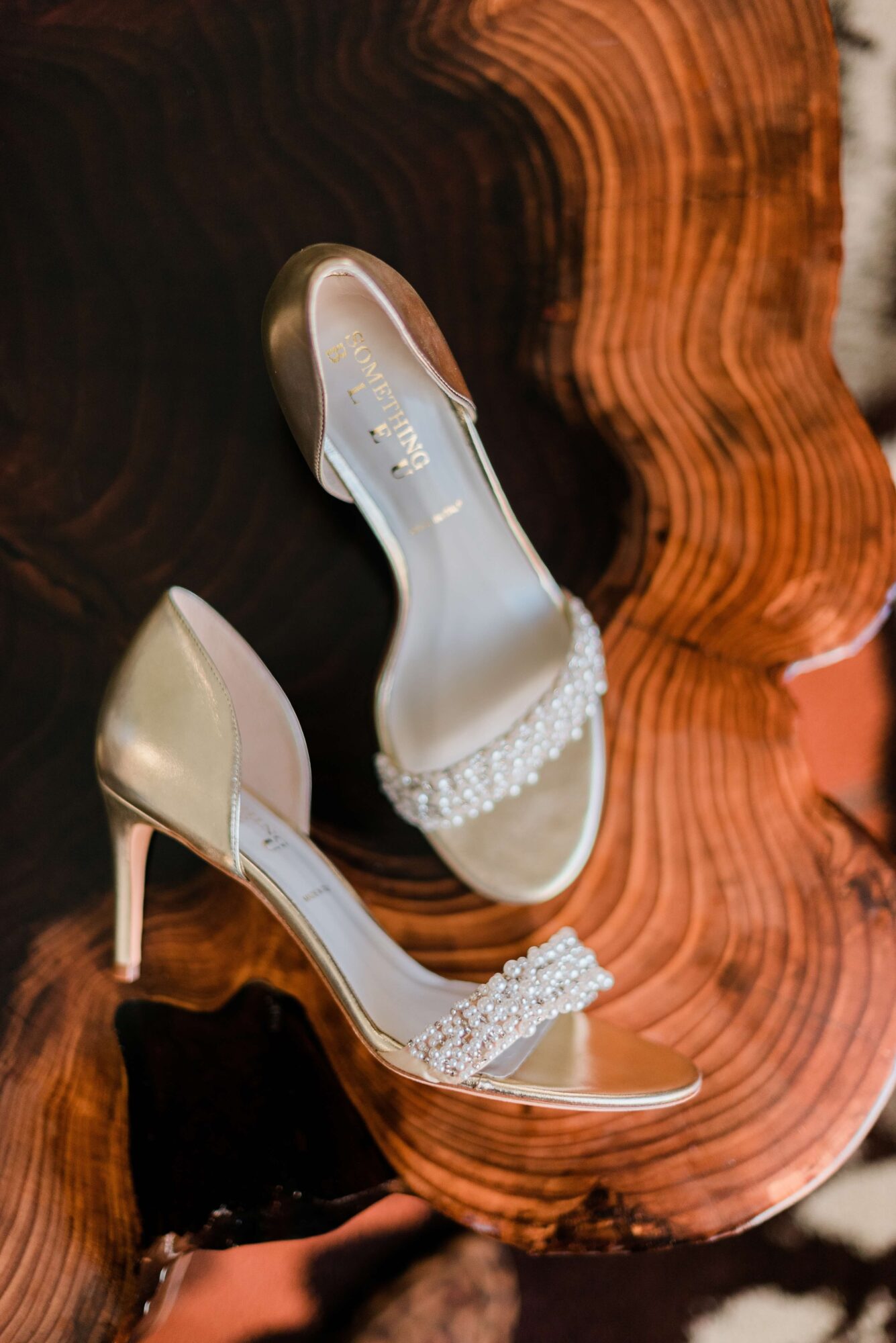 Bridal shoes with pearl detail
