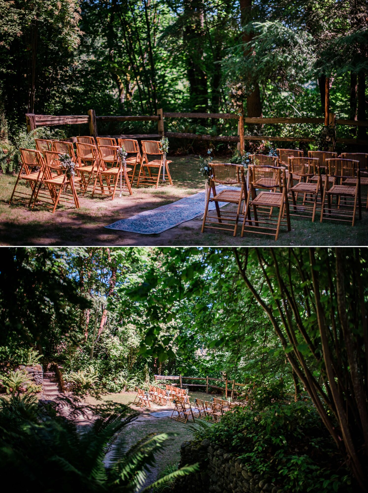 Grotto wedding ceremony site at St. Edward Park in Kenmore, Washington State, outside Seattle