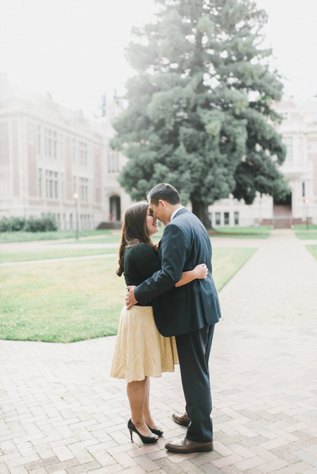University of Washington UW Engagement Couple