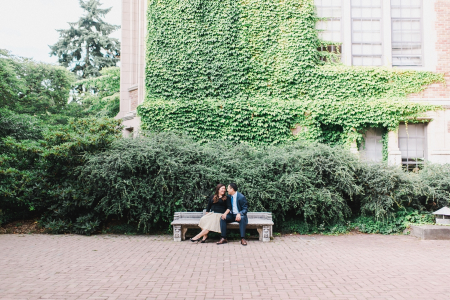 University of Washington UW Engagement Couple