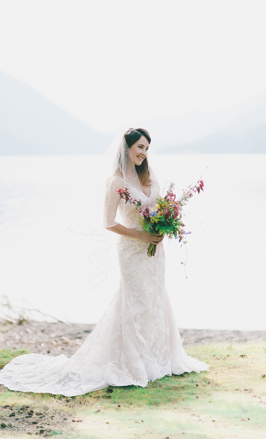 Lake Crescent Lodge Wedding Bride