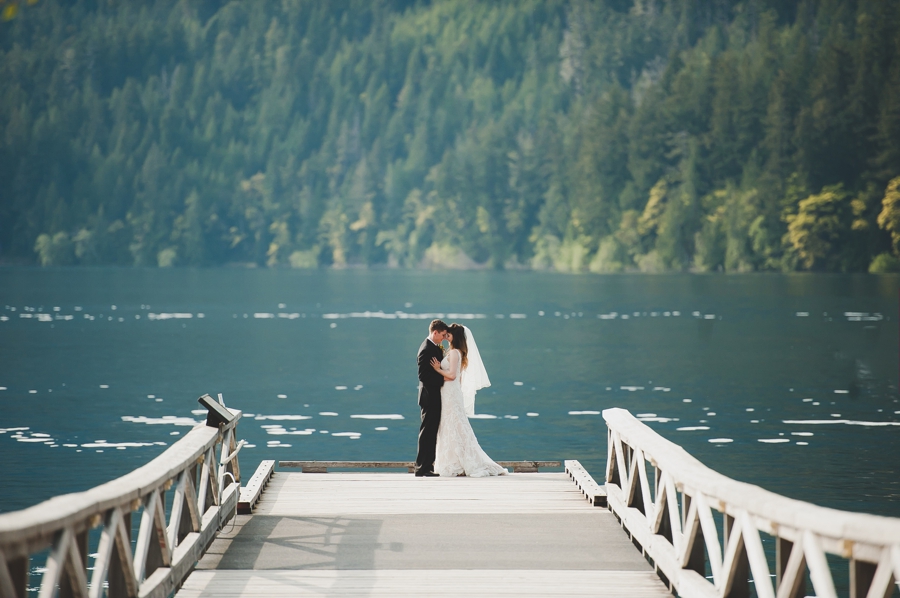 Lake Crescent Lodge Bride and Groom