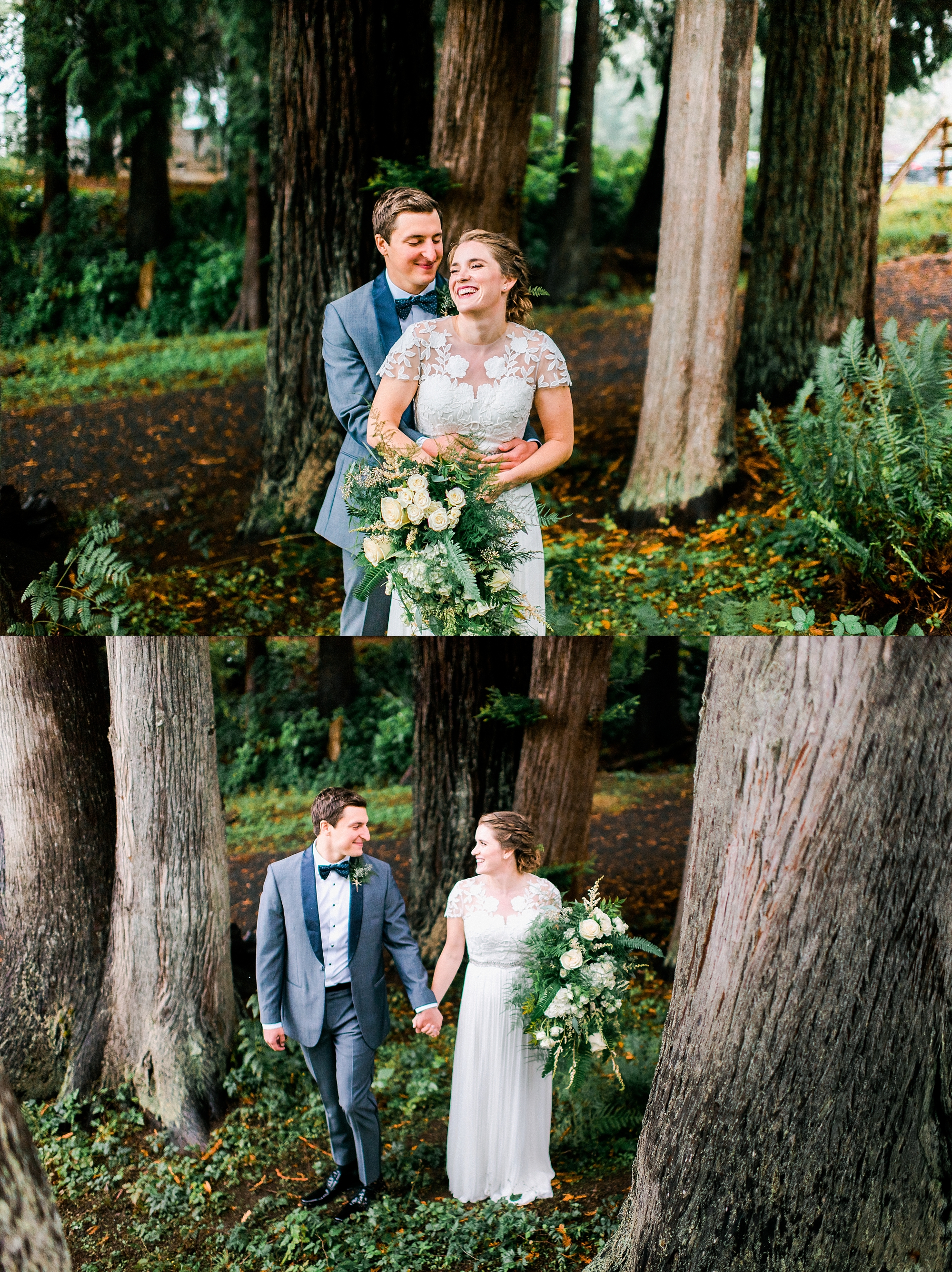 Lake Quinault Lodge Bride and Groom