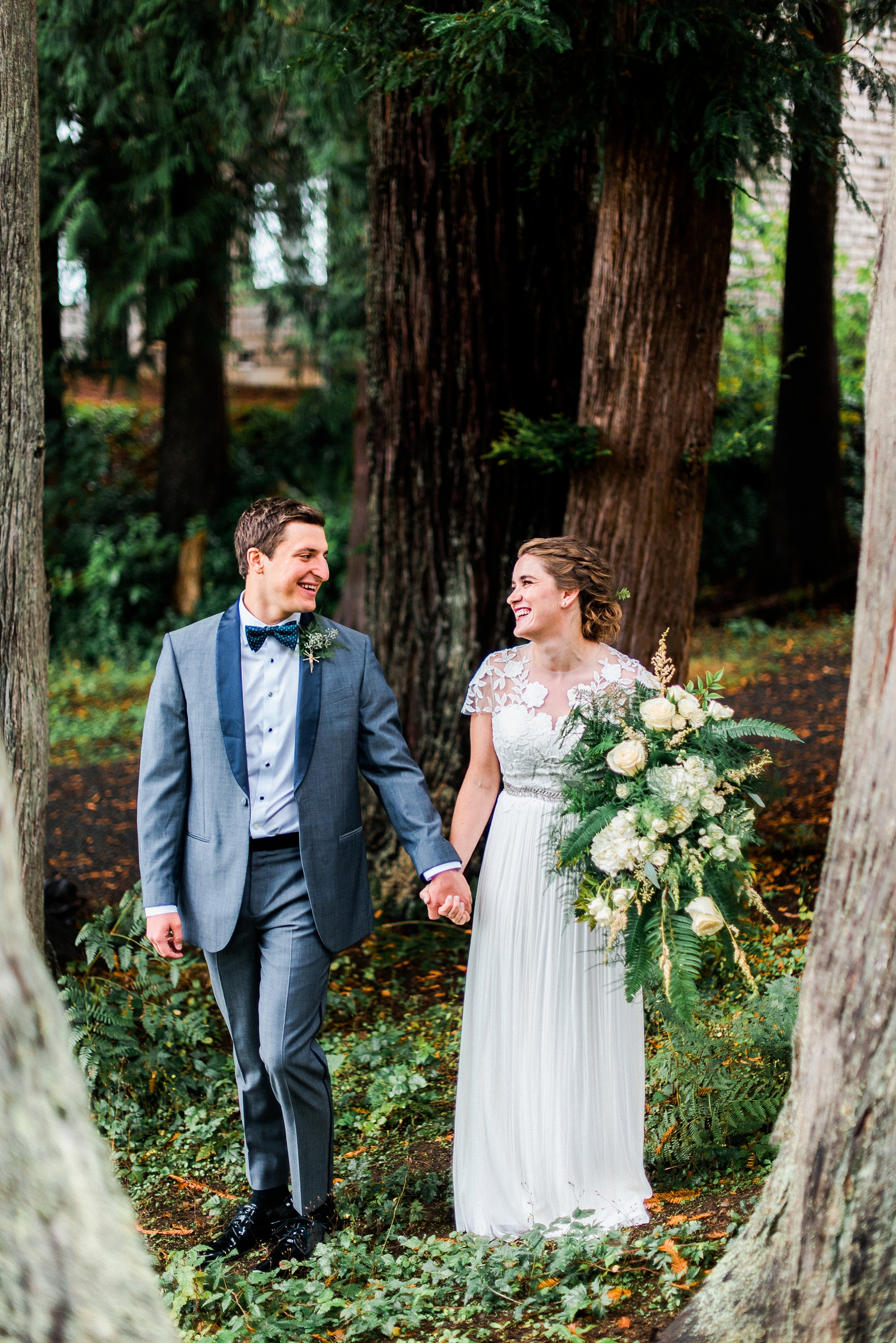 Lake Quinault Lodge Bride and Groom
