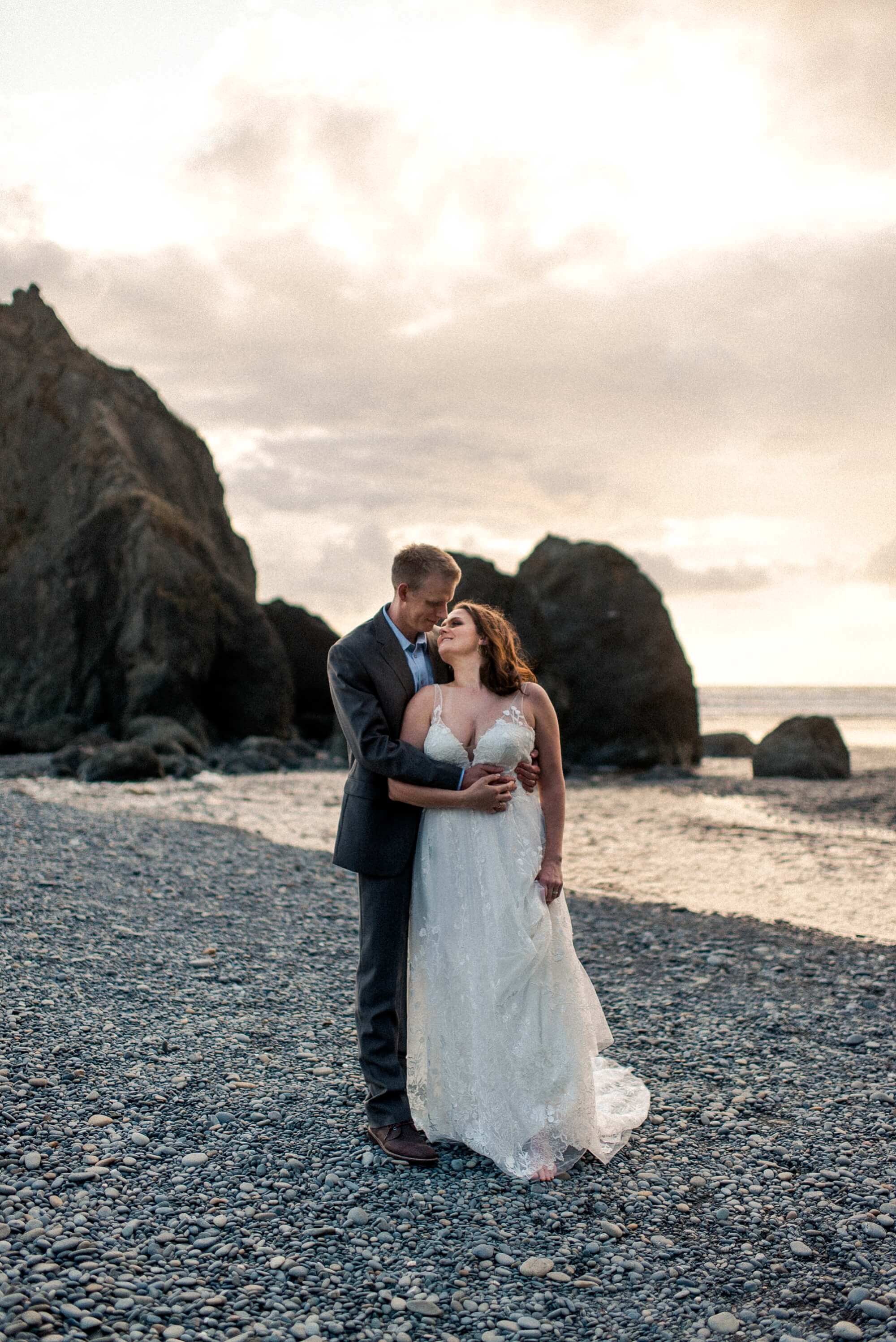 Ruby-Beach-bride and groom