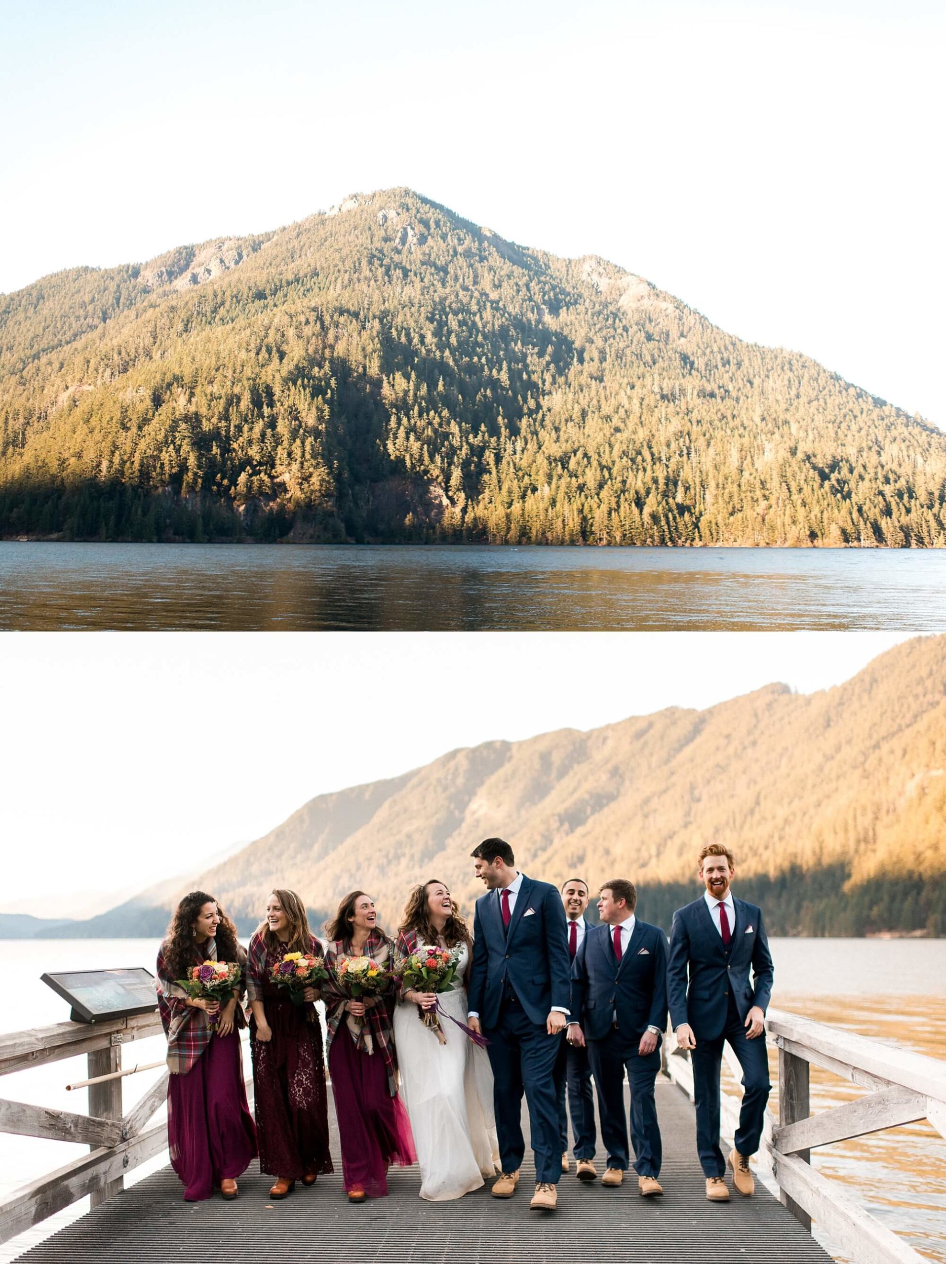 Lake Crescent Lodge Wedding Party