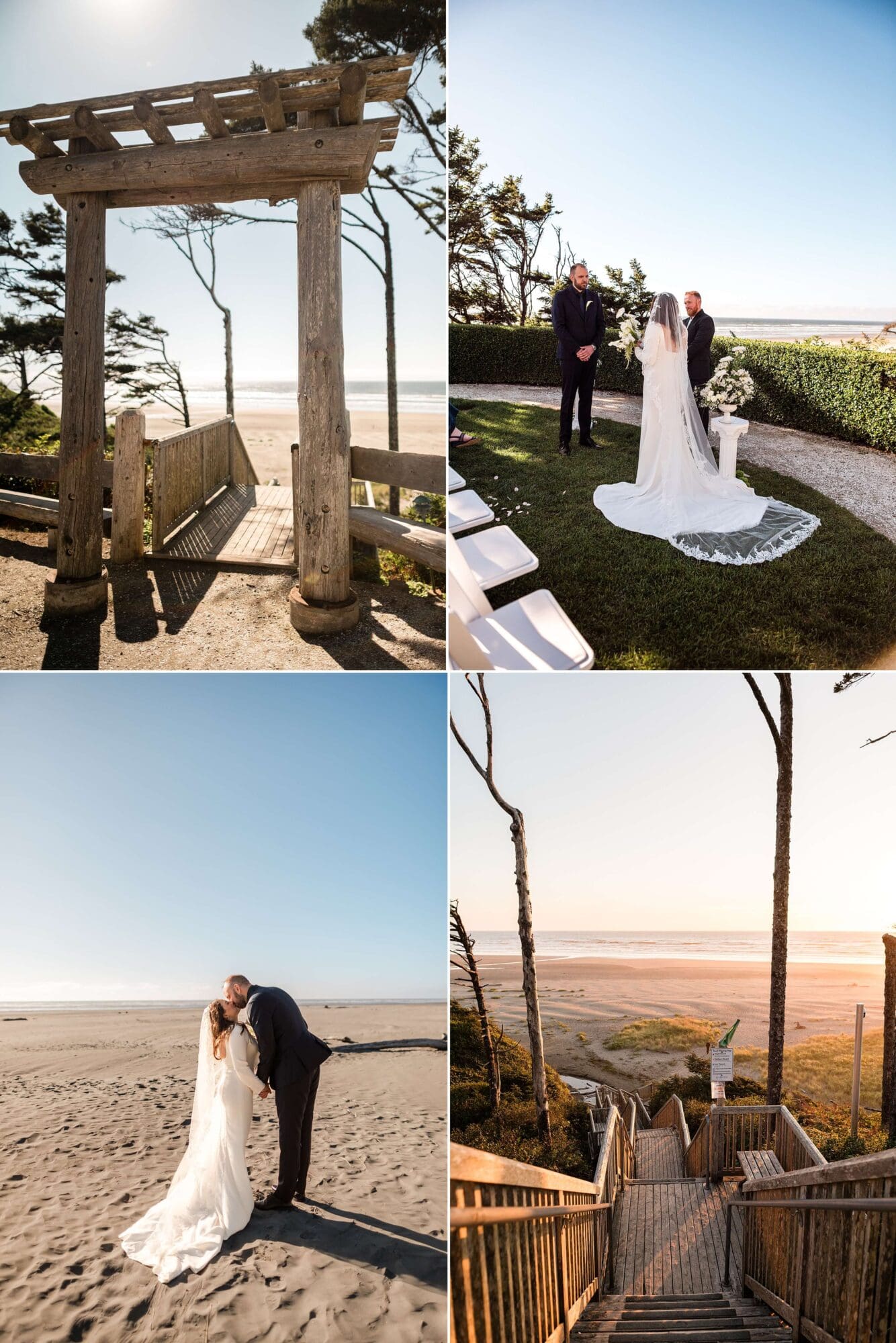 A wedding at Seabrook in Washington State