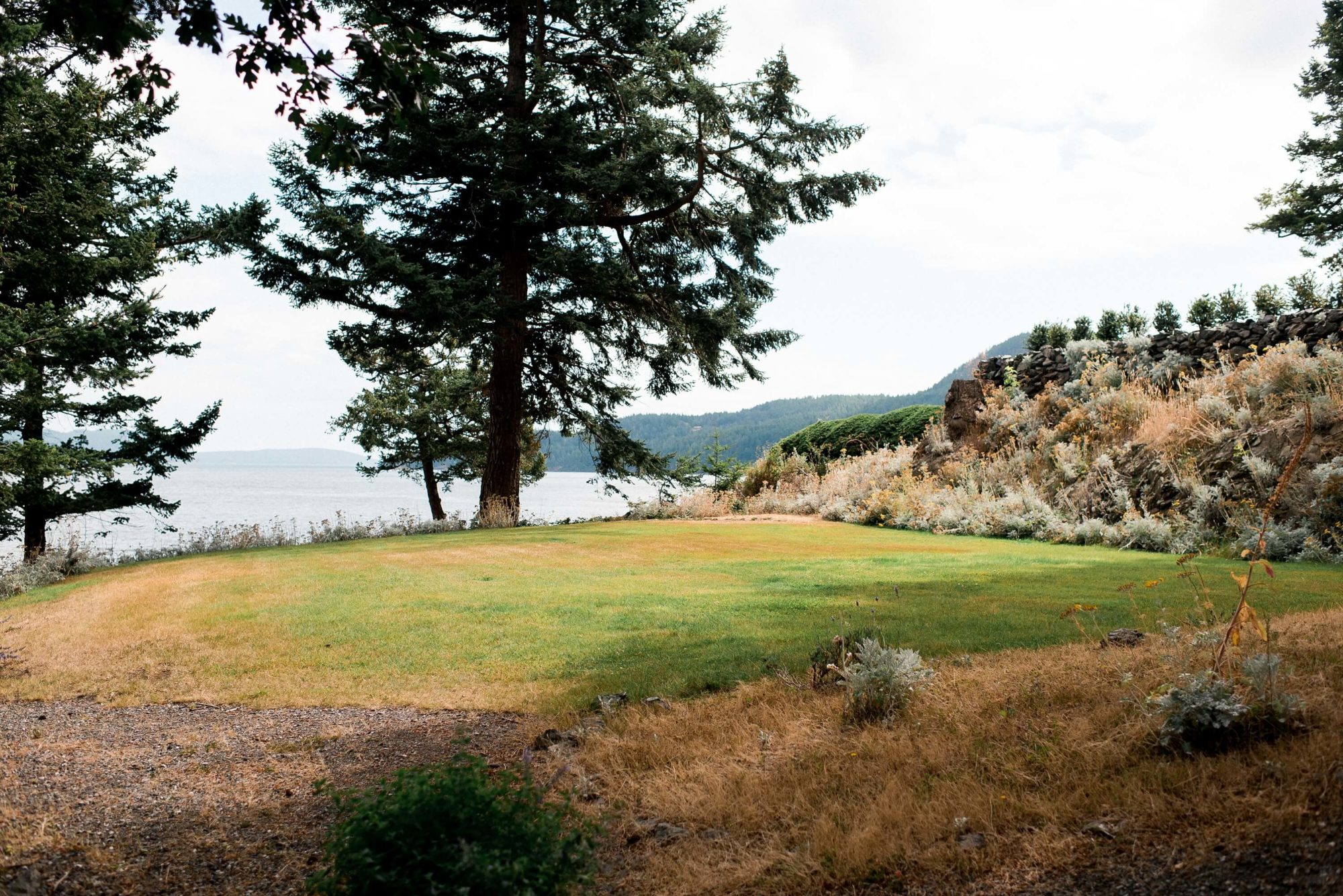 waterfront grounds at Rosario Resort on Orcas Island