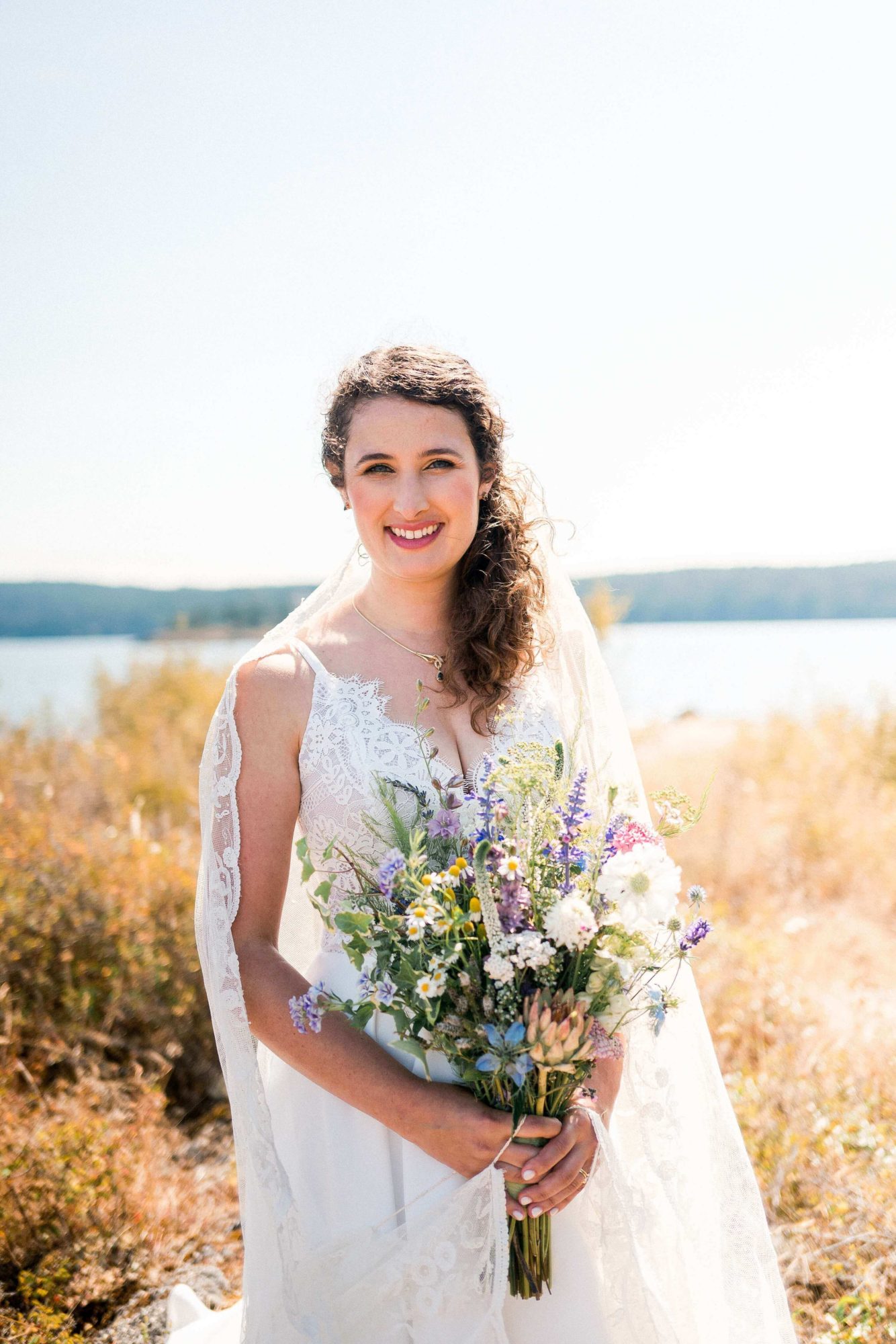 Summer Vashon Island bride